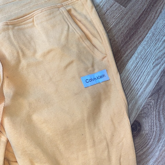 calvin klein orange joggers/sweatpants - Picture 2 of 4